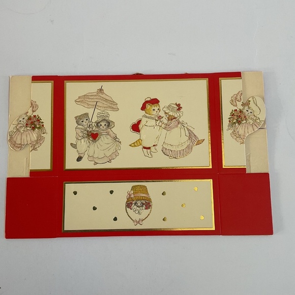 Lot 3 VTG 1985 Kitty Cucumber Merrimack Valentine’s Day Gift Boxes Party Favors - Picture 3 of 11